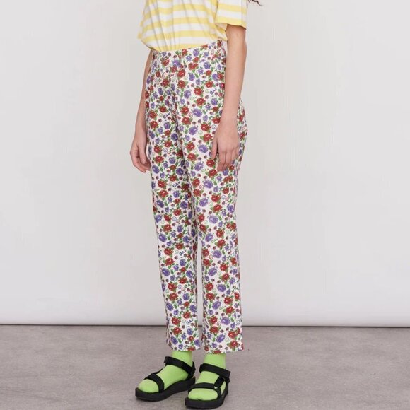 Lazy Oaf Blooming Marvellous Pants I Size 6 - Picture 1 of 9